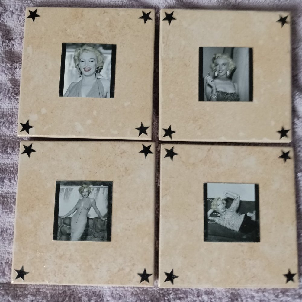 MARILYN MONROE CERAMIC COASTERS
